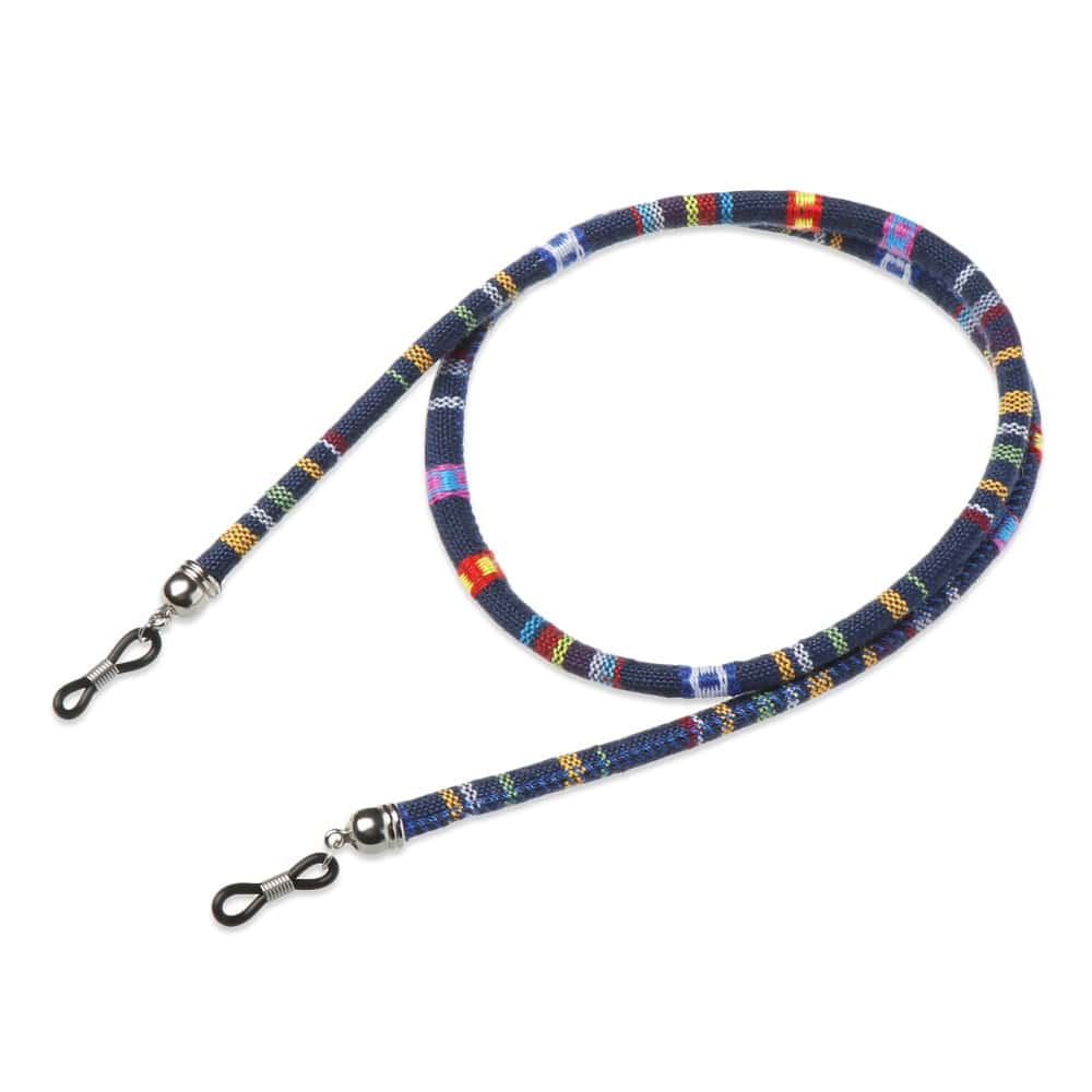cordon lunettes fantaisie bleu