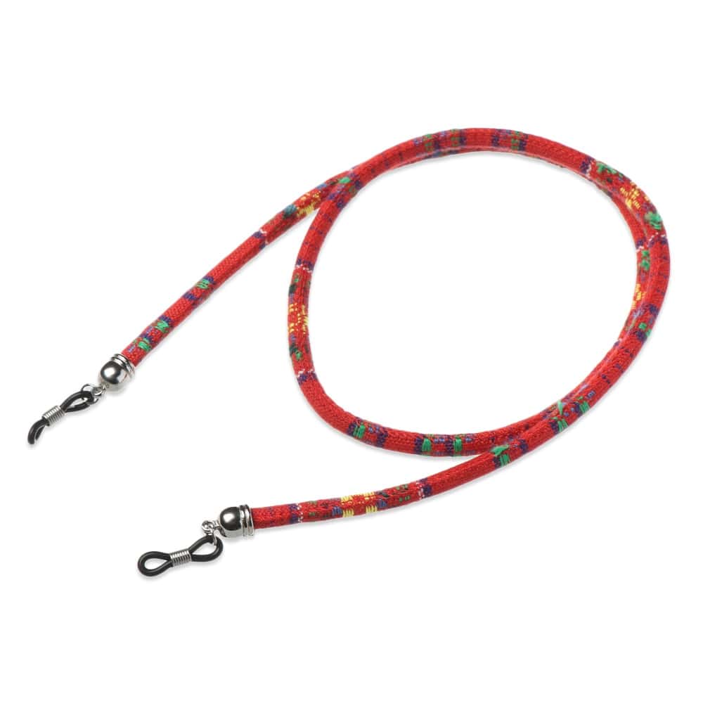 cordon lunettes fantaisie rouge