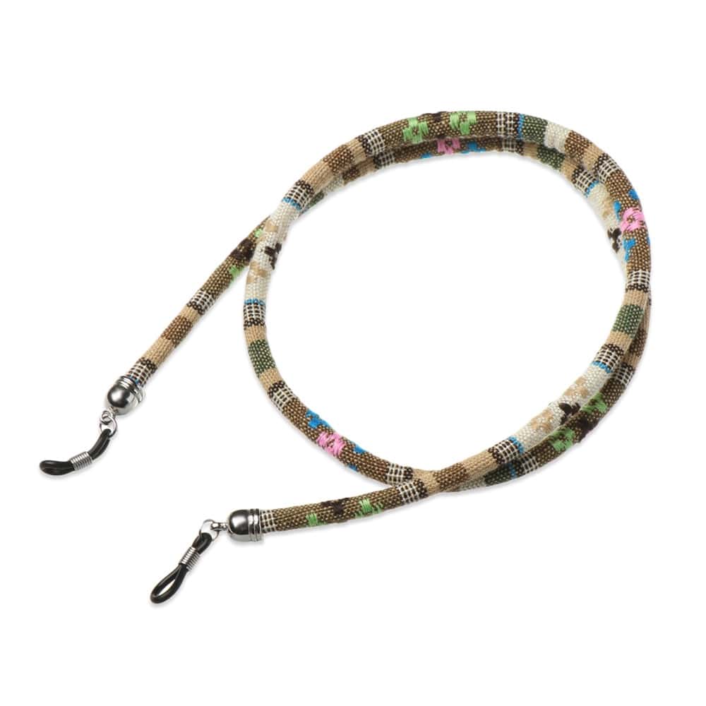cordon lunettes fantaisie kaki