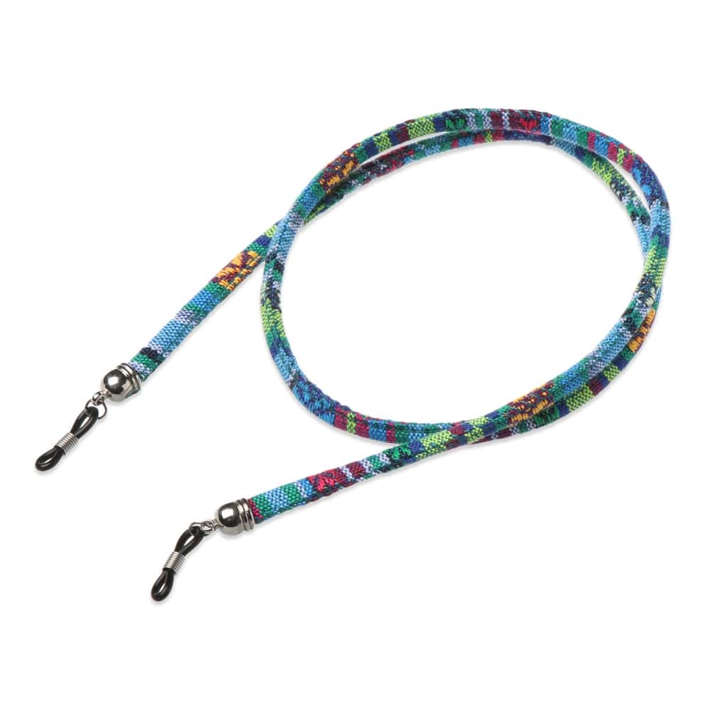 cordon lunettes fantaisie bleu turquoise