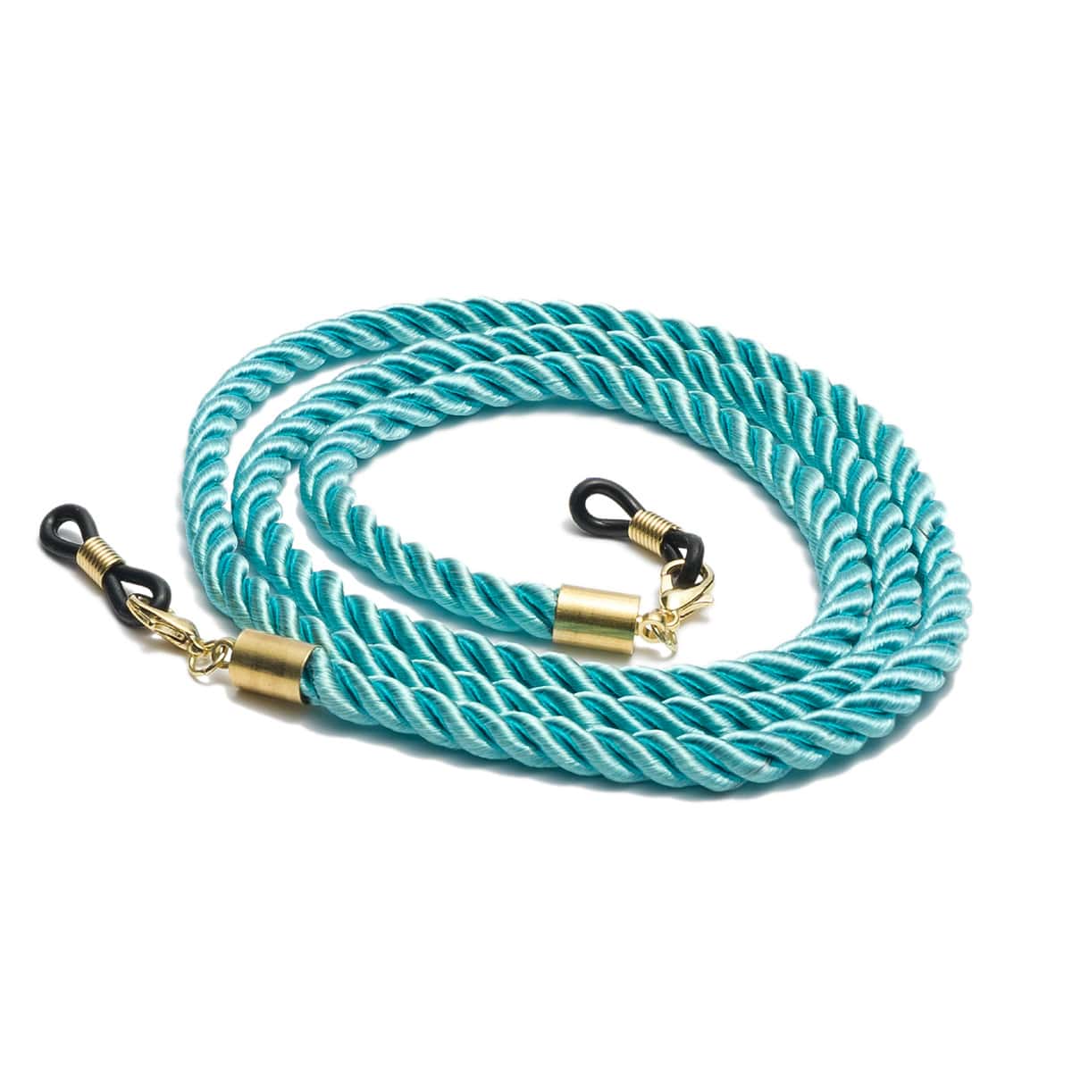 cordon pour lunettes femme bleu turquoise