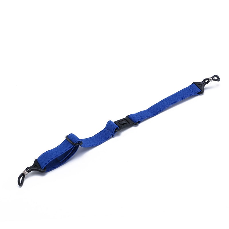 cordon lunettes solide bleu