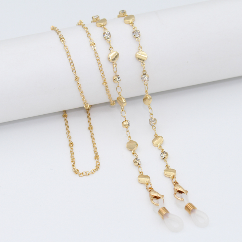 cordon lunettes tendance doré