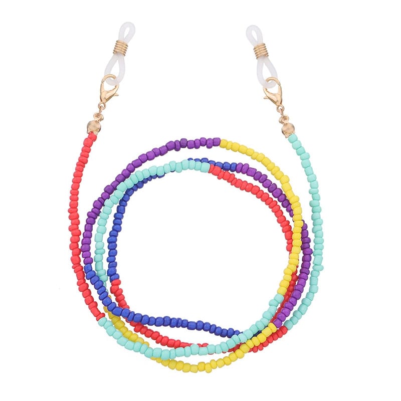 diy cordon lunettes multicolore