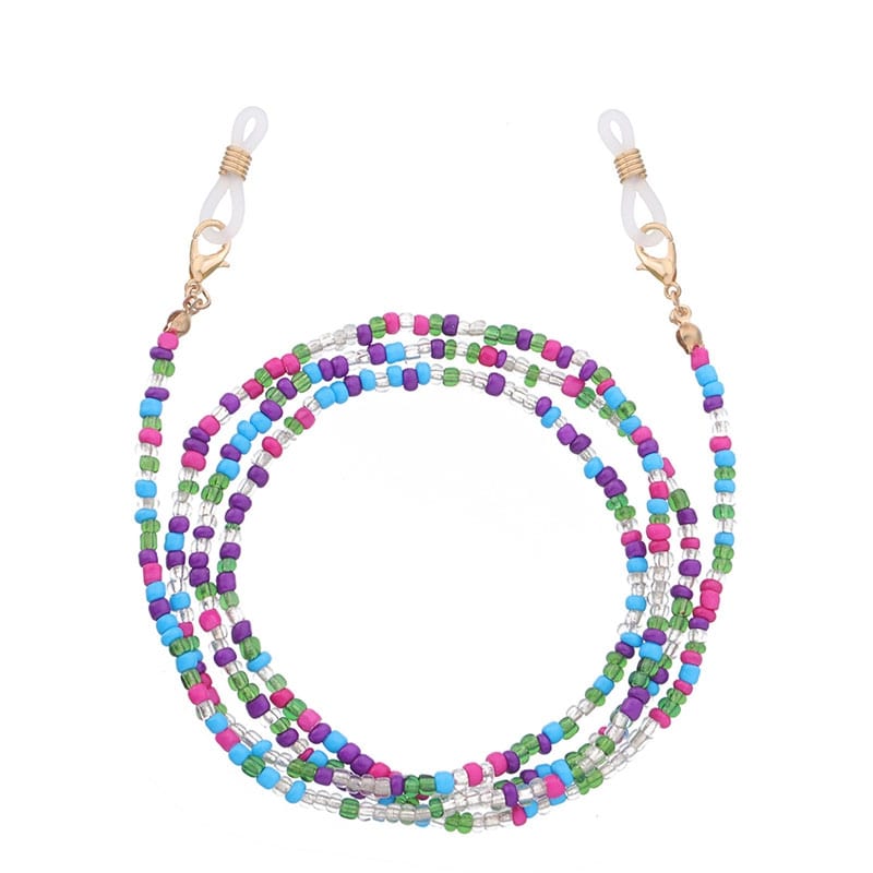 diy cordon lunettes violet