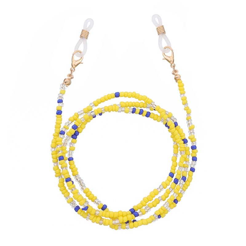 diy cordon lunettes jaune