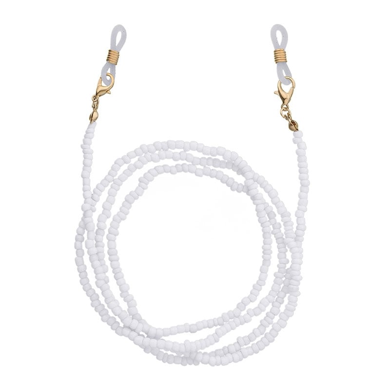 diy cordon lunettes blanc