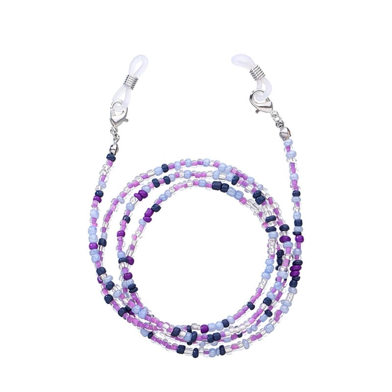 diy cordon lunettes violet