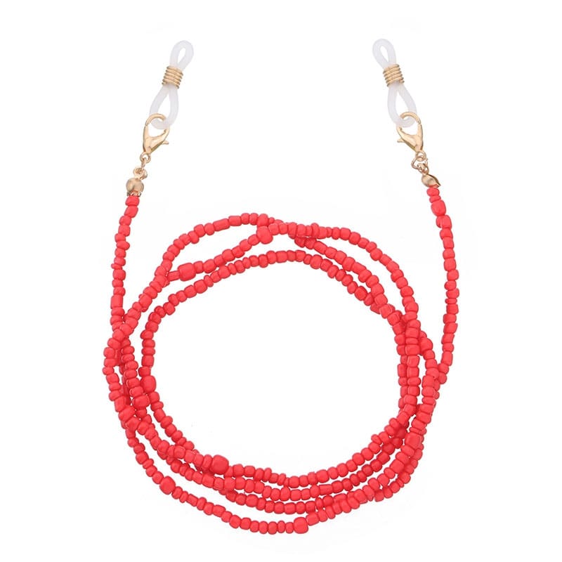 diy cordon lunettes rouge