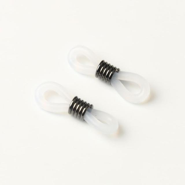 embout chaine lunettes blanc noir