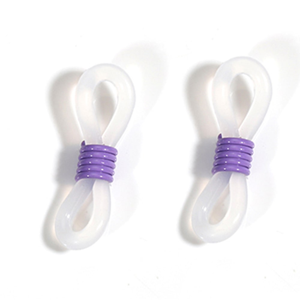 embout cordon lunettes violet