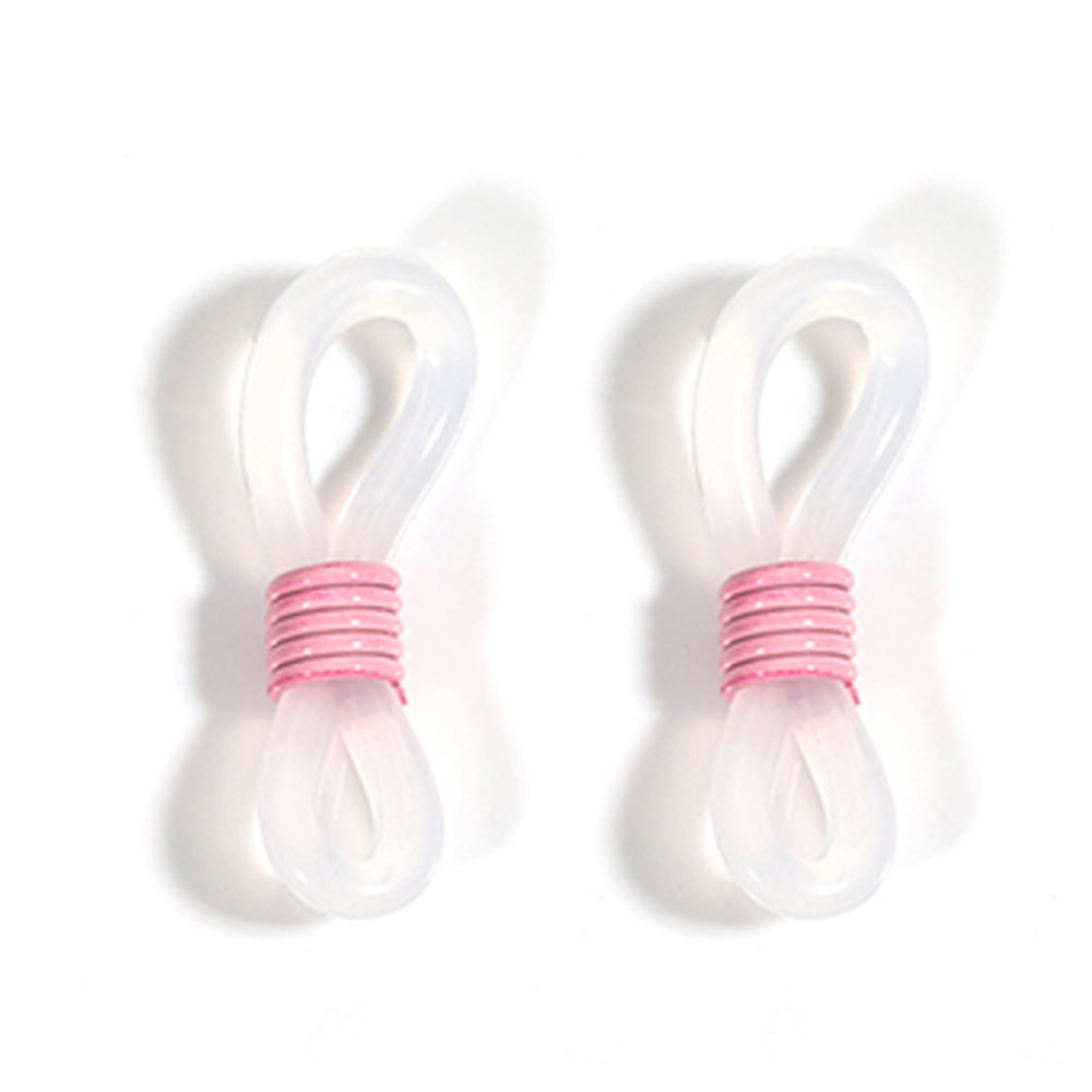 embout cordon lunettes rose