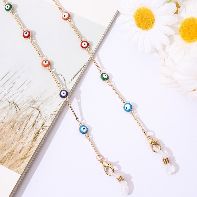 porte lunette collier mauvais œil