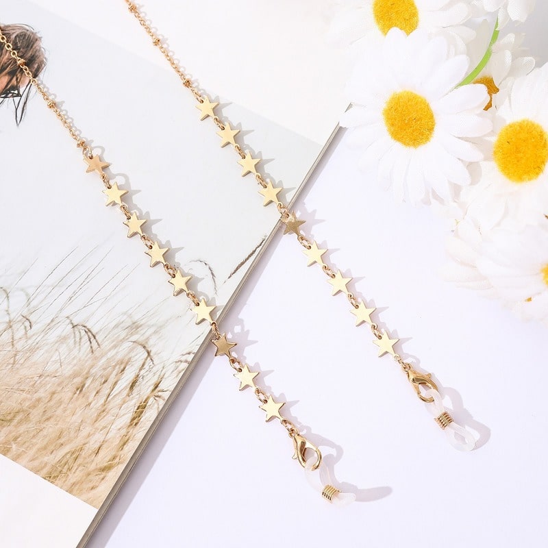 porte lunette collier étoile