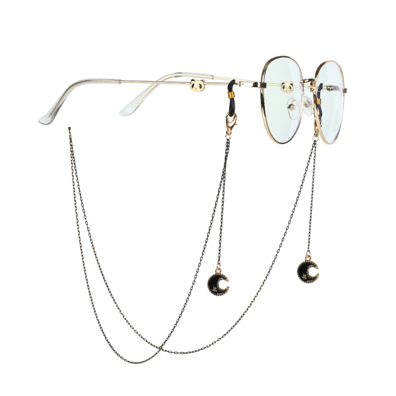 bijoux pour branches de lunettes lune