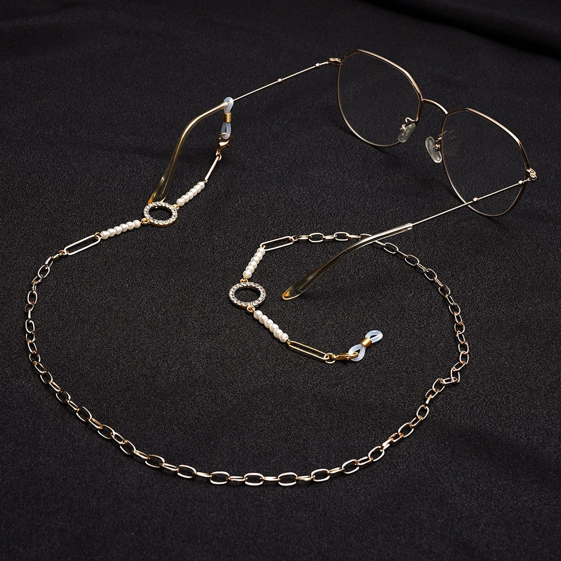 Chaîne Pour Lunettes Antidérapante En Cuivre - Cordon De Cou 75 Cm Pour Lunettes De Vue Et De Soleil