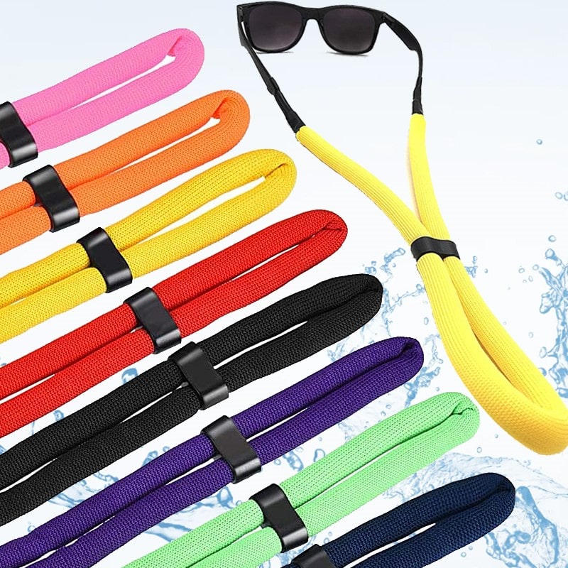 Cordons De Lunettes De Sport – Lot De 2, Ajustables, Antidérapants En Nylon/silicone, 35 Cm, Pour Hommes/femmes/enfants